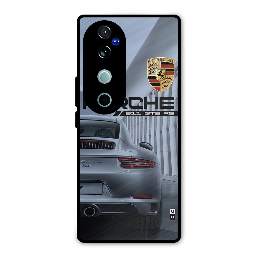 Classy Supercar Metal Back Case for Vivo V40 Pro
