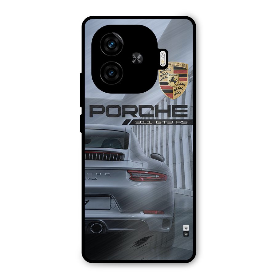 Classy Supercar Metal Back Case for iQOO Z9 Turbo
