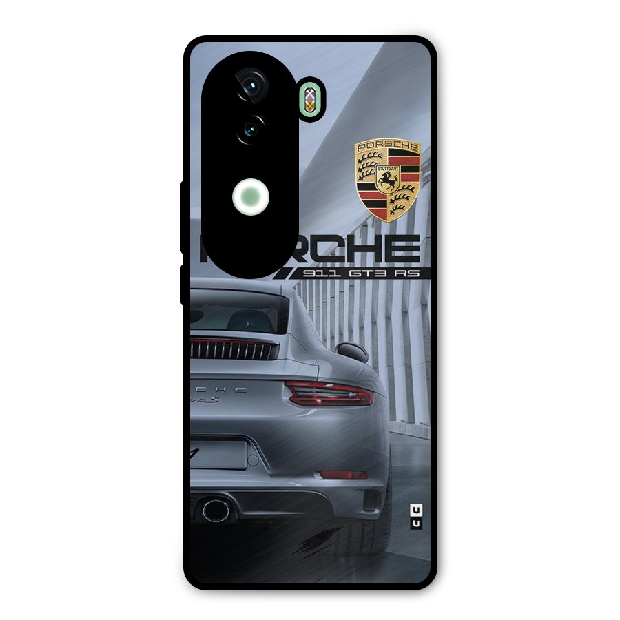 Classy Supercar Metal Back Case for iQOO Z9s