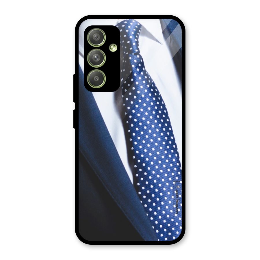 Classy Tie Glass Back Case for Galaxy A54