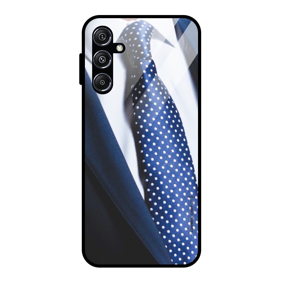 Classy Tie Glass Back Case for Galaxy M34 5G