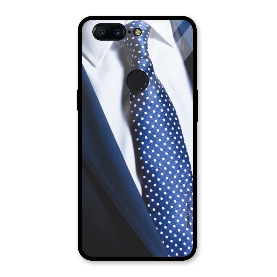 Classy Tie Glass Back Case for OnePlus 5T