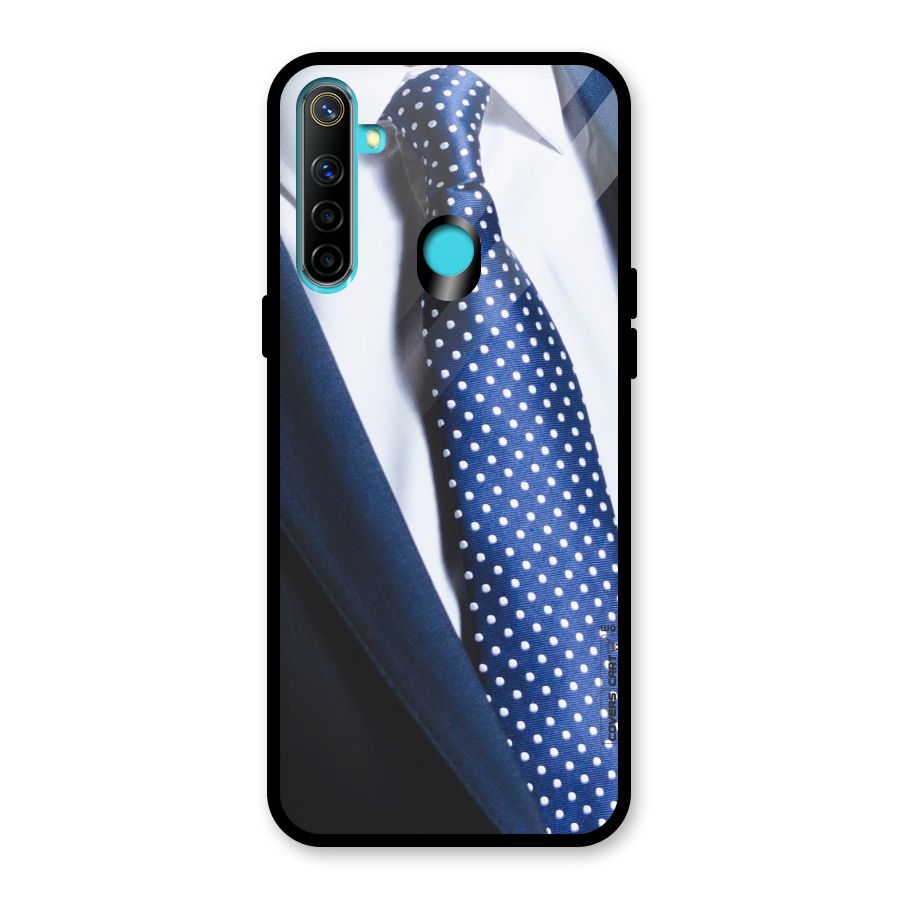 Classy Tie Glass Back Case for Realme 5