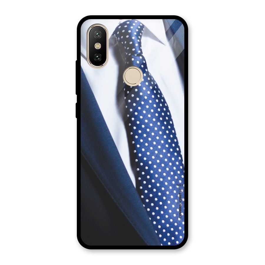 Classy Tie Glass Back Case for Redmi A2