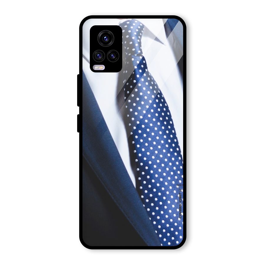 Classy Tie Glass Back Case for Vivo V20 2021