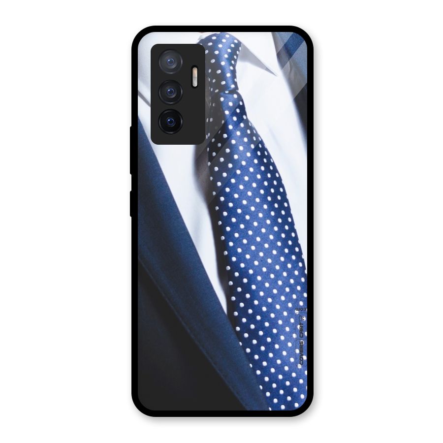 Classy Tie Glass Back Case for Vivo V23e