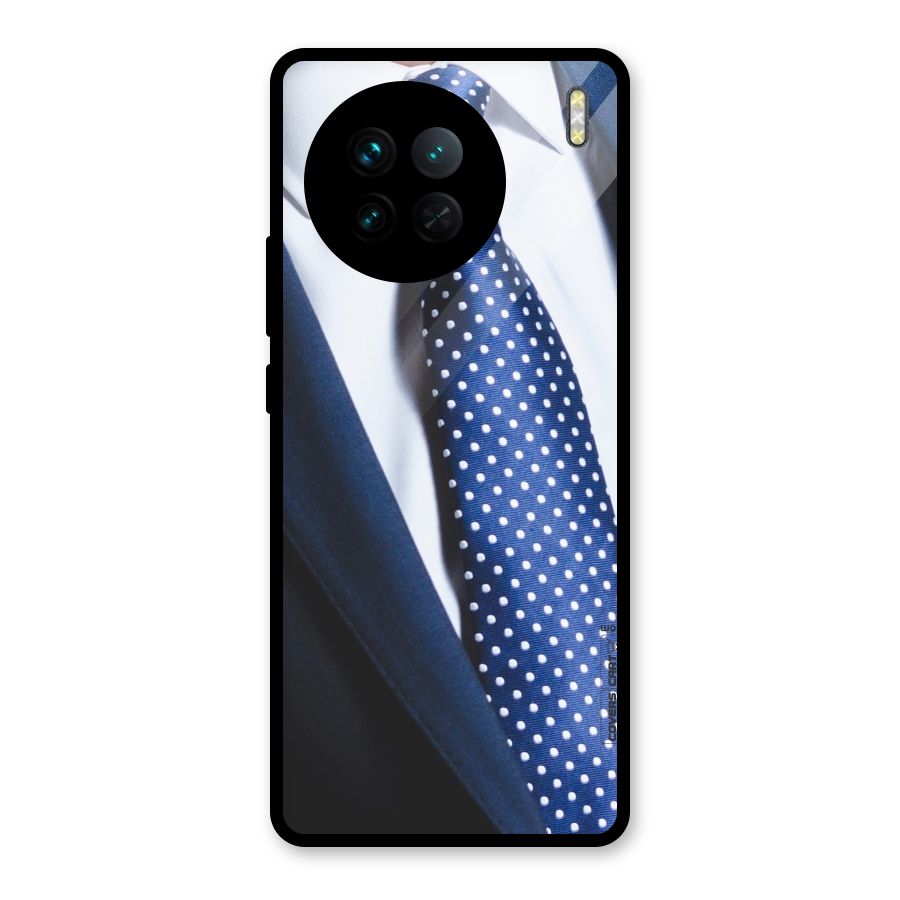 Classy Tie Glass Back Case for Vivo X90