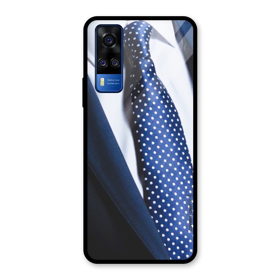 Classy Tie Glass Back Case for Vivo Y31