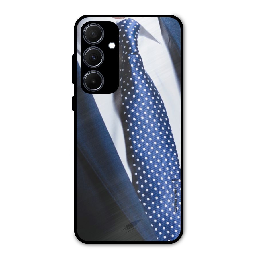 Classy Tie Metal Back Case for Galaxy A35