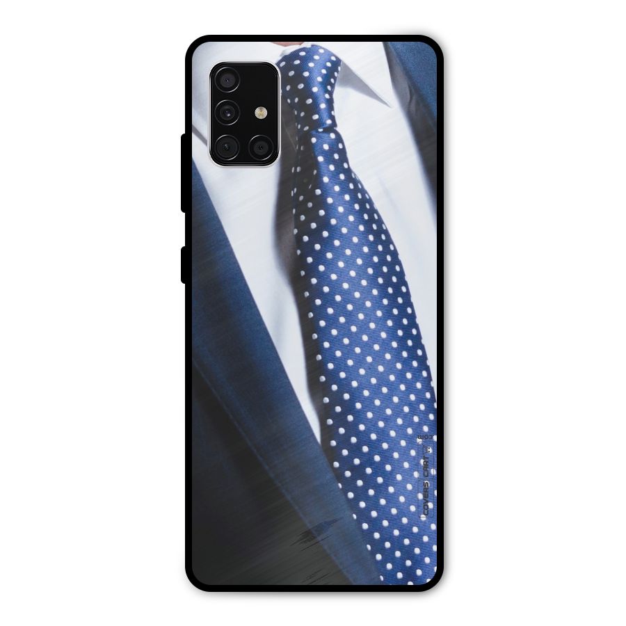 Classy Tie Metal Back Case for Galaxy A51