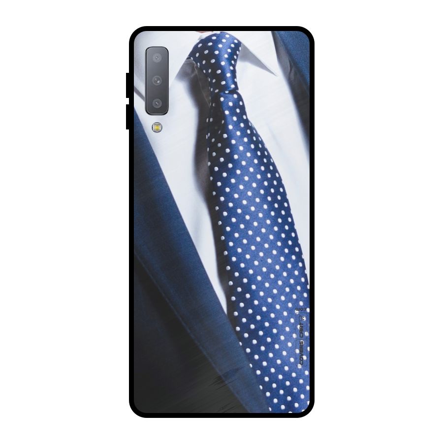 Classy Tie Metal Back Case for Galaxy A7 (2018)