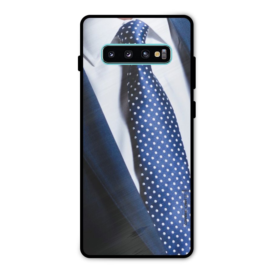 Classy Tie Metal Back Case for Galaxy S10 Plus
