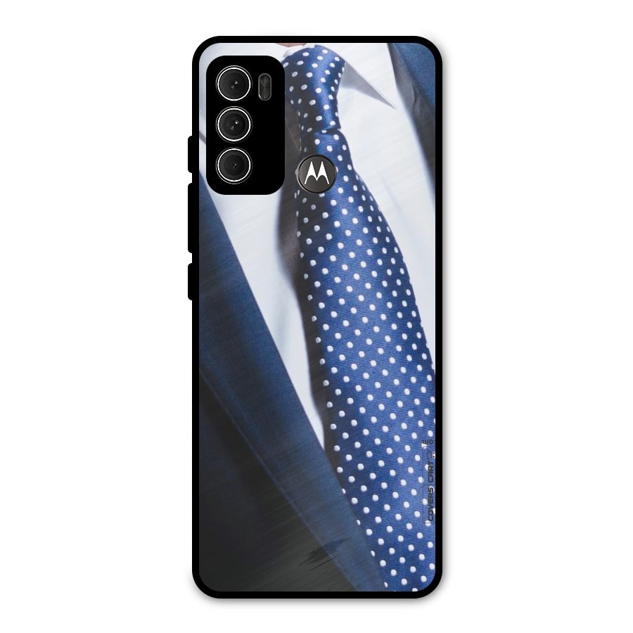 Classy Tie Metal Back Case for Moto G60