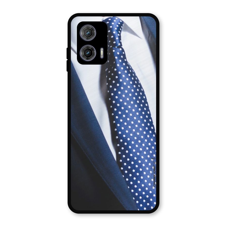 Classy Tie Metal Back Case for Moto G73