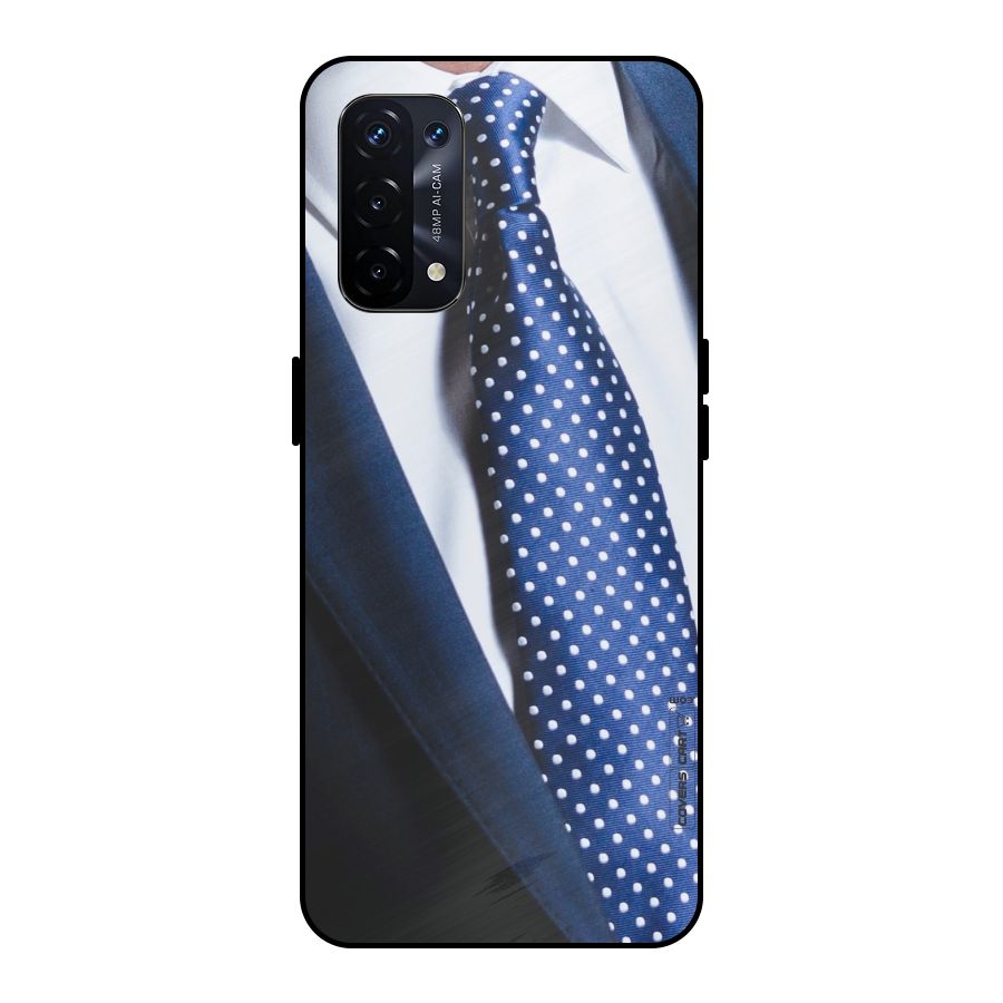Classy Tie Metal Back Case for Oppo A74 5G
