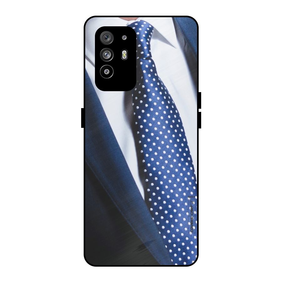 Classy Tie Metal Back Case for Oppo F19 Pro Plus 5G