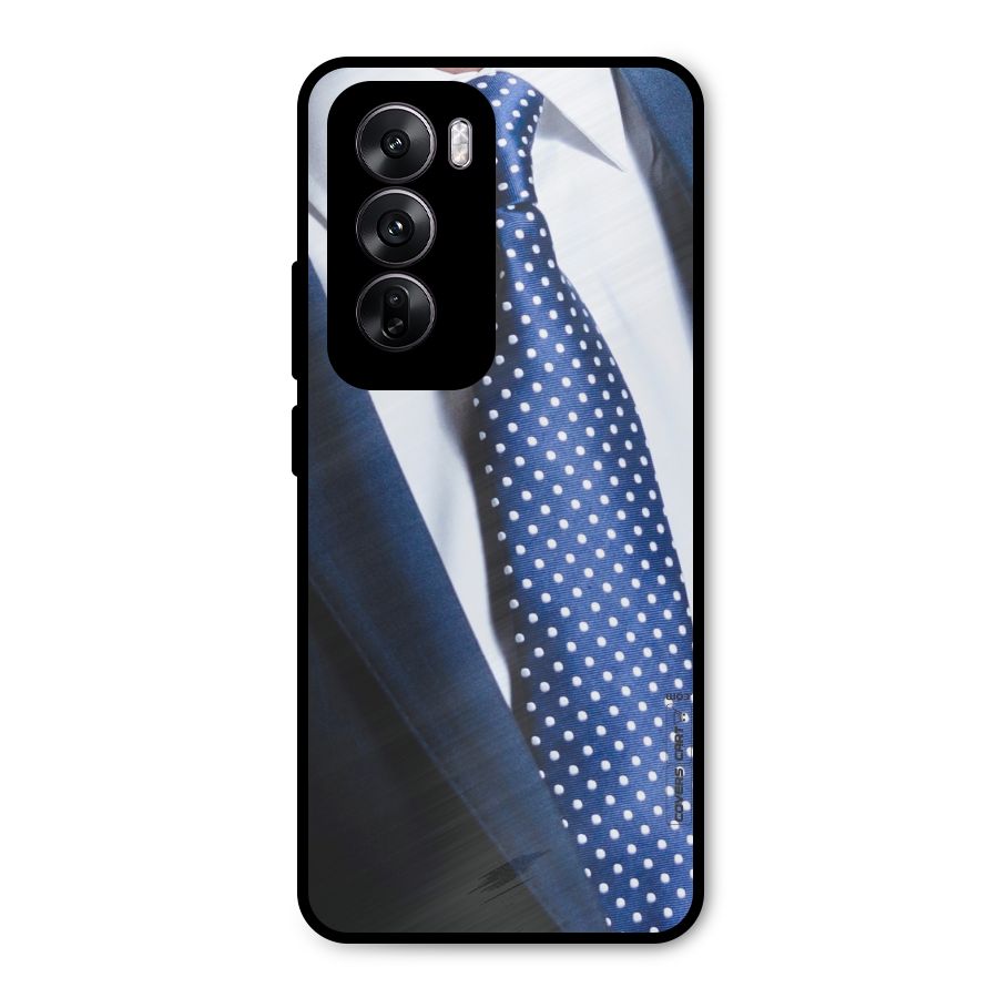 Classy Tie Metal Back Case for Oppo Reno12