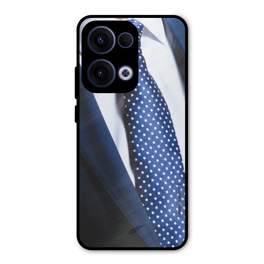 Classy Tie Metal Back Case for Oppo Reno13