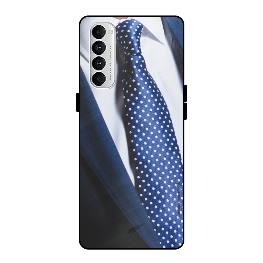 Classy Tie Metal Back Case for Oppo Reno4 Pro