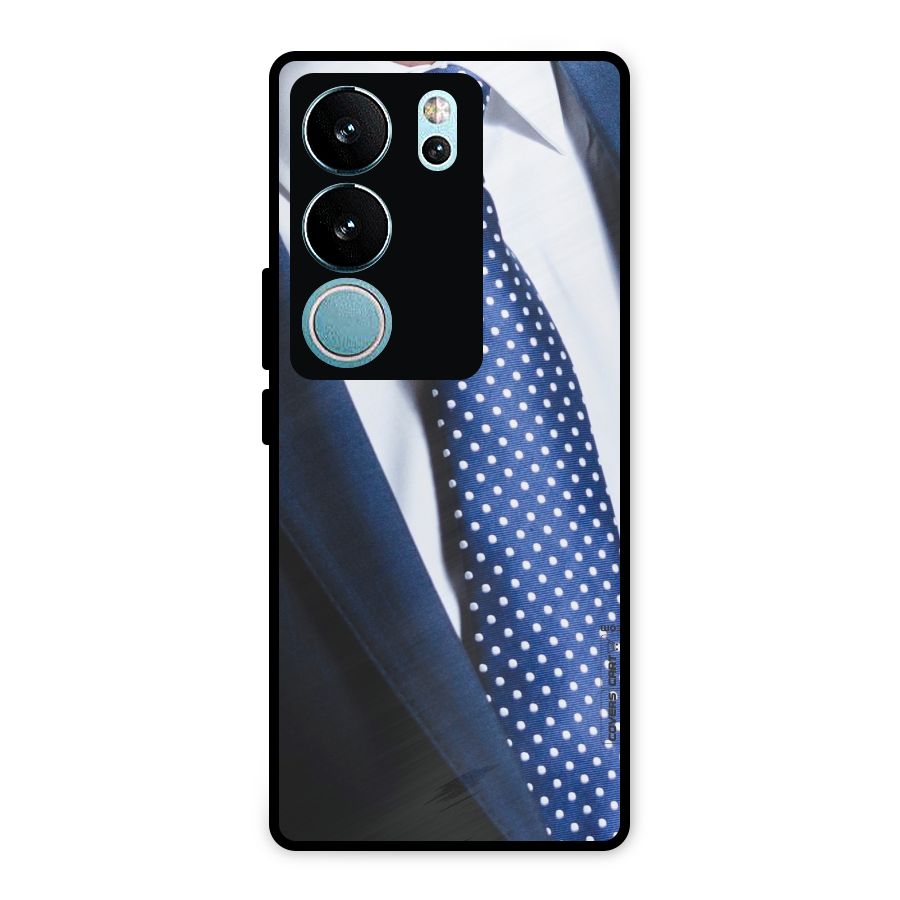 Classy Tie Metal Back Case for Vivo V29 Pro
