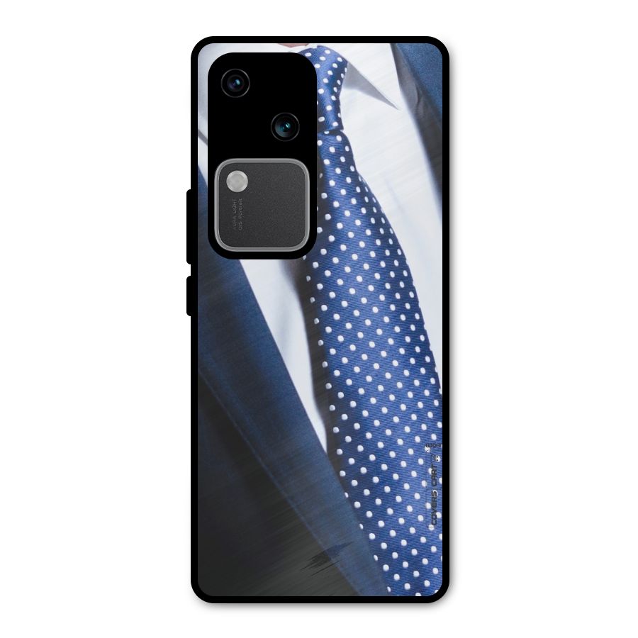Classy Tie Metal Back Case for Vivo V30 Pro