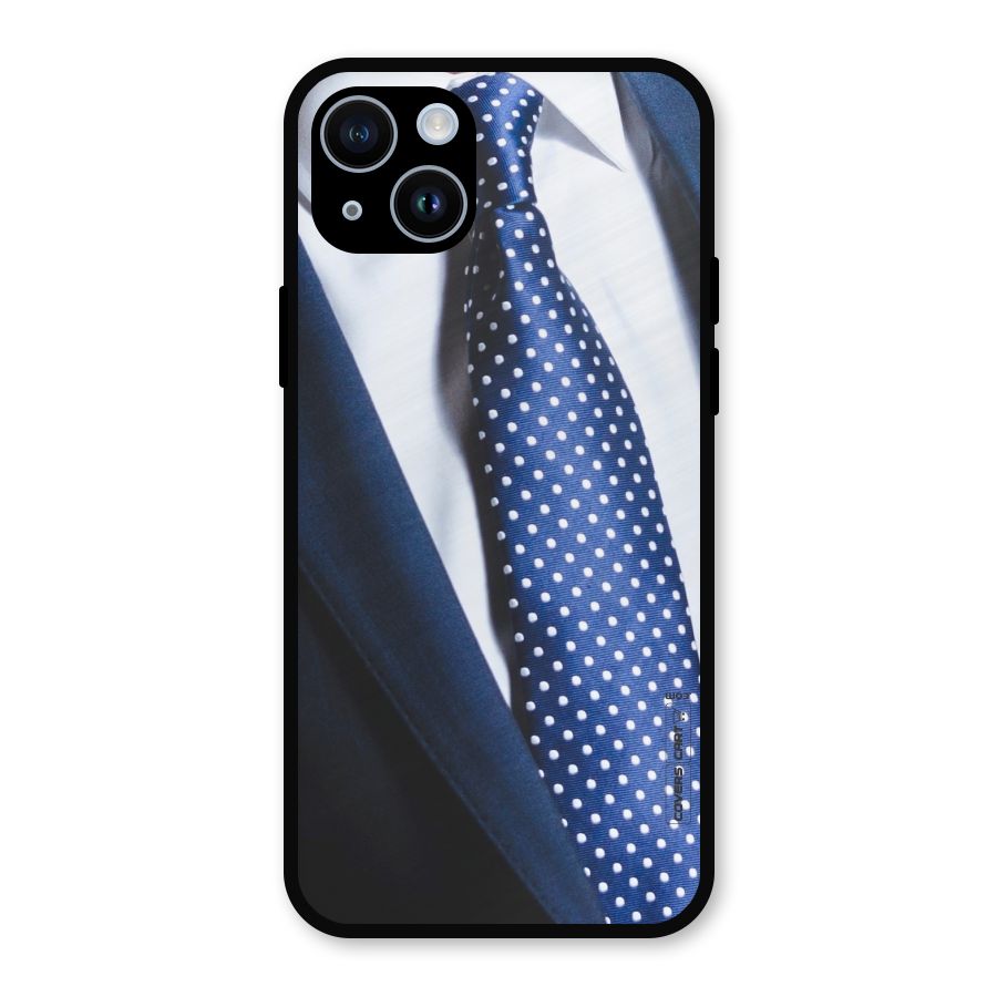 Classy Tie Metal Back Case for iPhone 14