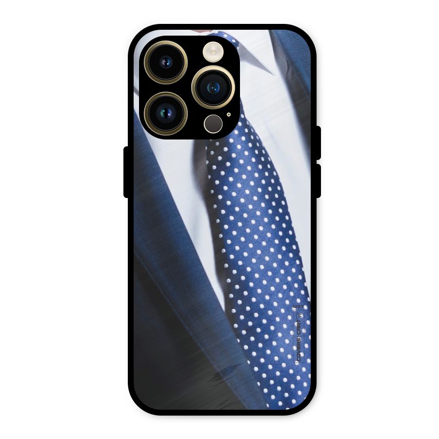 Classy Tie Metal Back Case for iPhone 14 Pro