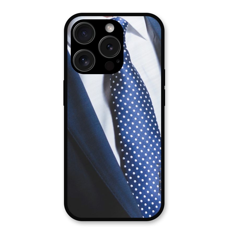 Classy Tie Metal Back Case for iPhone 15 Pro