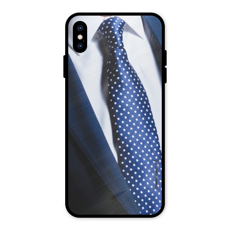 Classy Tie Metal Back Case for iPhone XS Max