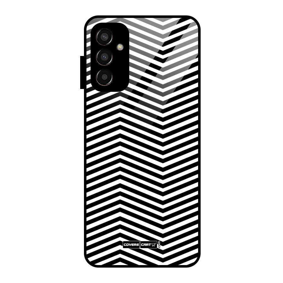 Classy Zig Zag Glass Back Case for Galaxy F13