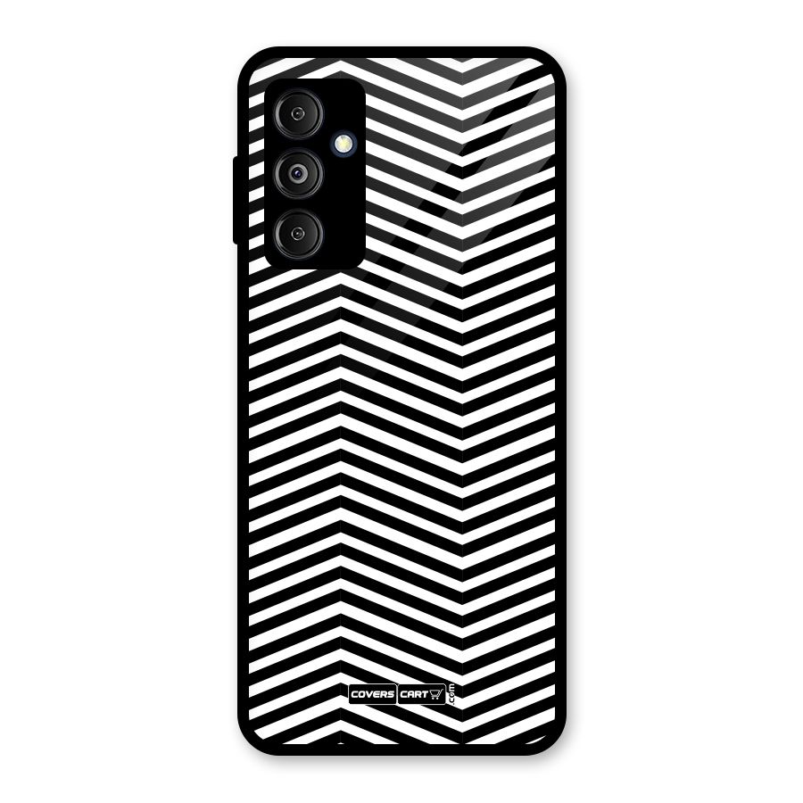 Classy Zig Zag Glass Back Case for Galaxy M14 5G