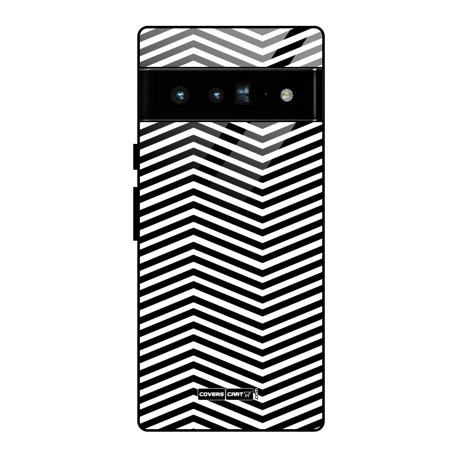 Classy Zig Zag Glass Back Case for Google Pixel 6 Pro