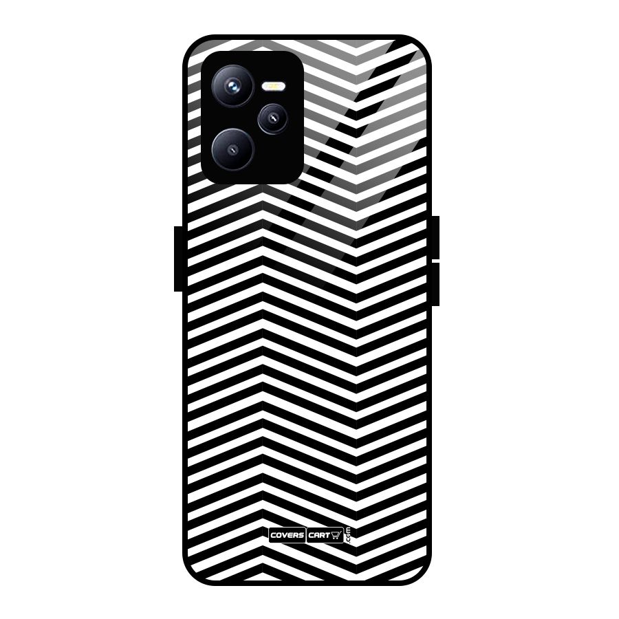 Classy Zig Zag Glass Back Case for Realme C35