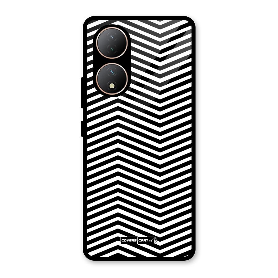Classy Zig Zag Glass Back Case for Vivo Y100