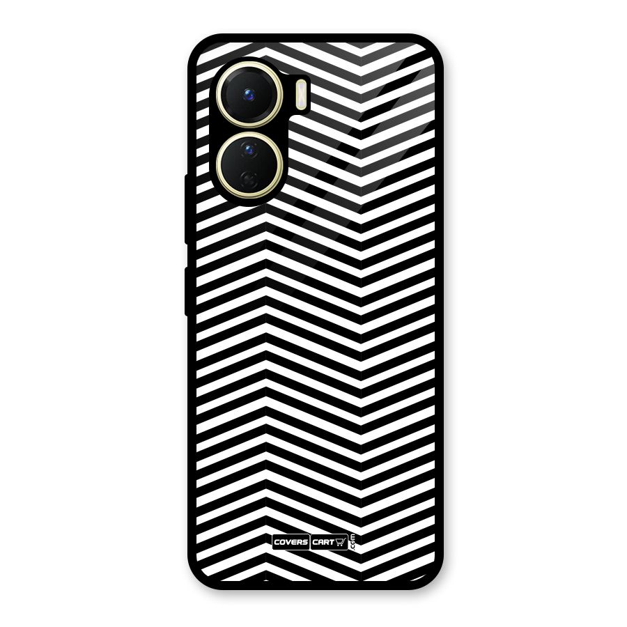 Classy Zig Zag Glass Back Case for Vivo Y16