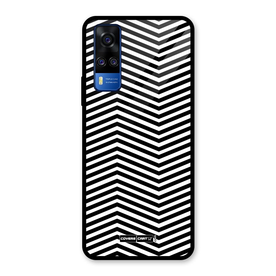Classy Zig Zag Glass Back Case for Vivo Y31