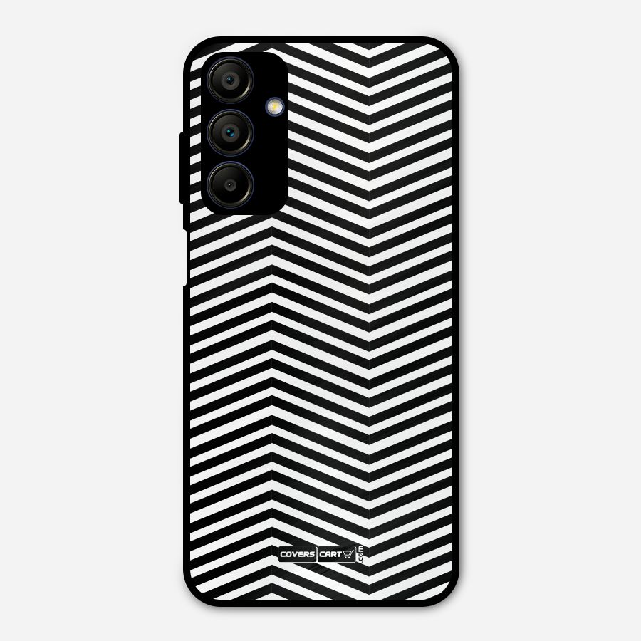 Classy Zig Zag Metal Back Case for Galaxy A15 5G