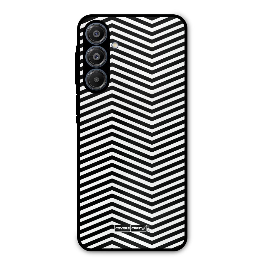 Classy Zig Zag Metal Back Case for Galaxy A16 5G