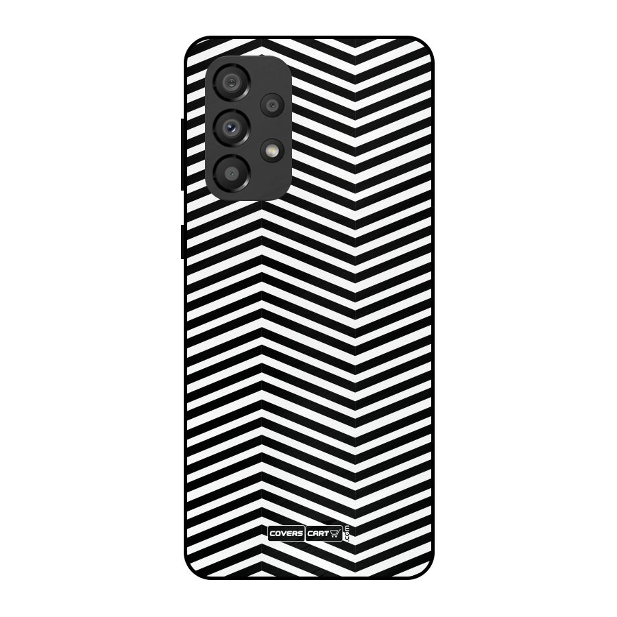 Classy Zig Zag Metal Back Case for Galaxy A33 5G