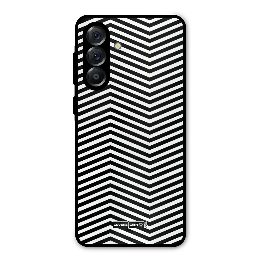 Classy Zig Zag Metal Back Case for Galaxy A36