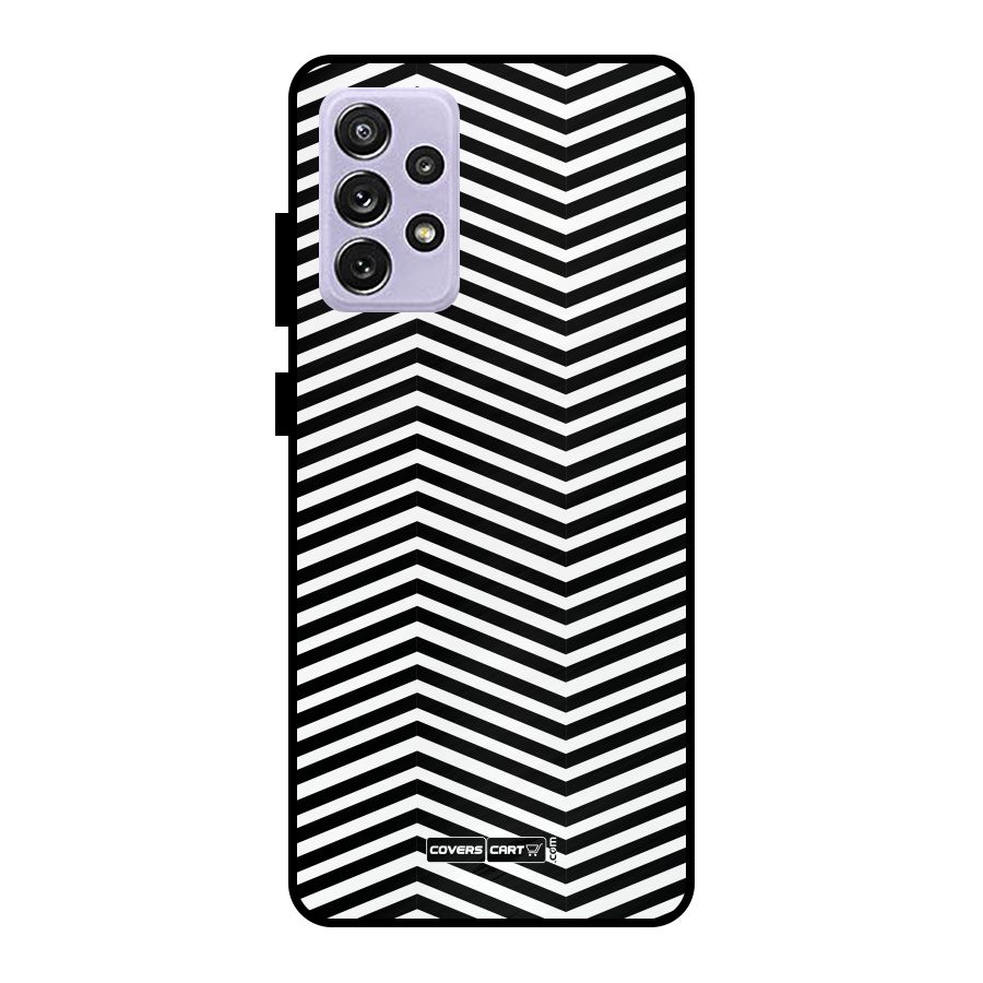 Classy Zig Zag Metal Back Case for Galaxy A72