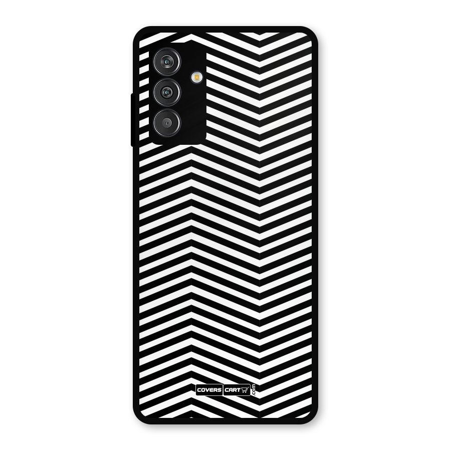Classy Zig Zag Metal Back Case for Galaxy F13