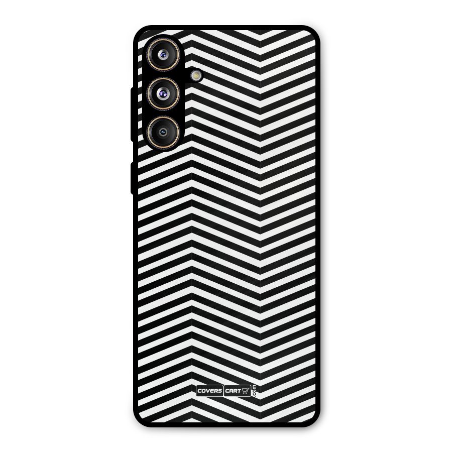 Classy Zig Zag Metal Back Case for Galaxy F55