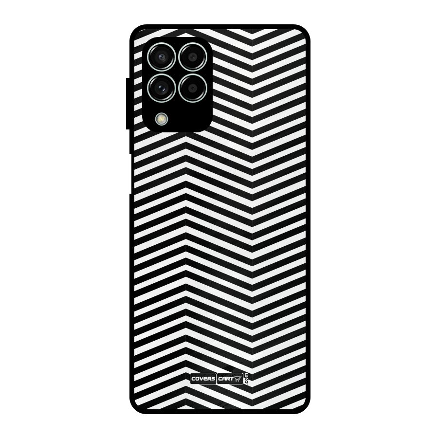 Classy Zig Zag Metal Back Case for Galaxy M33