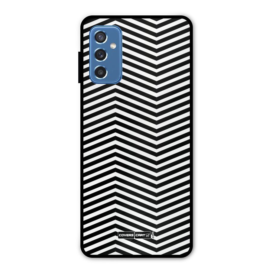 Classy Zig Zag Metal Back Case for Galaxy M52 5G