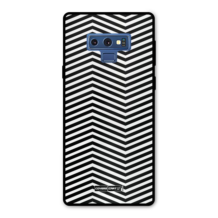 Classy Zig Zag Metal Back Case for Galaxy Note 9