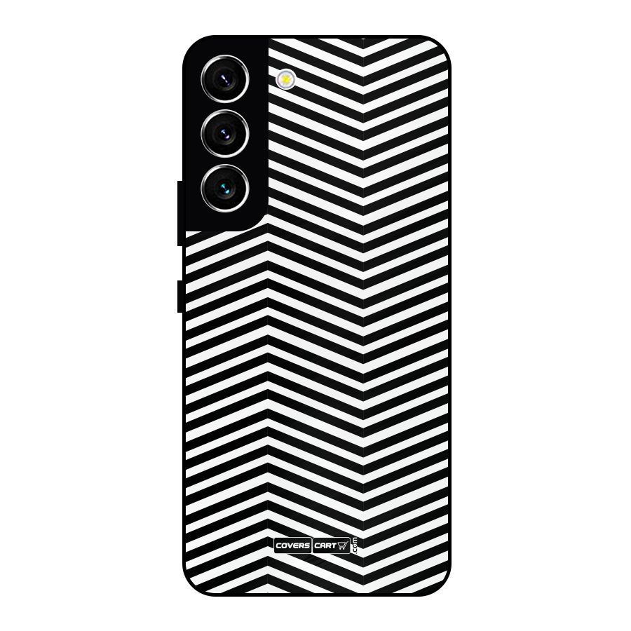 Classy Zig Zag Metal Back Case for Galaxy S22 5G