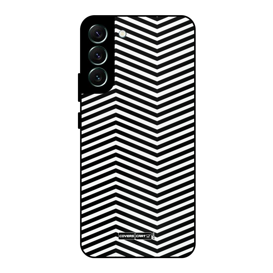 Classy Zig Zag Metal Back Case for Galaxy S22 Plus 5G