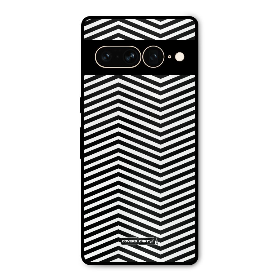 Classy Zig Zag Metal Back Case for Google Pixel 7 Pro