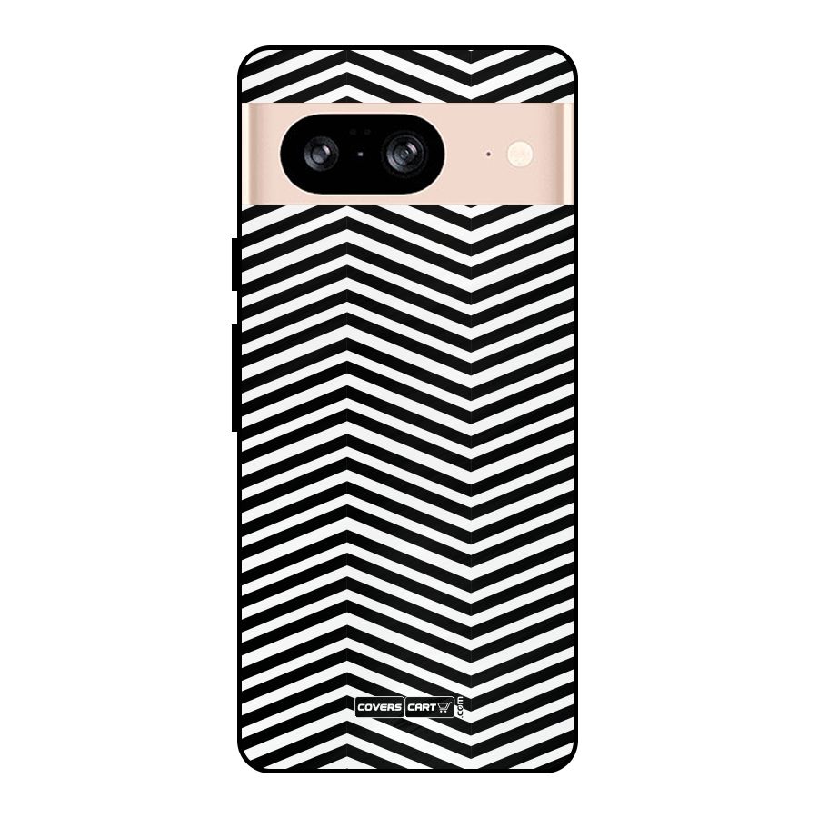 Classy Zig Zag Metal Back Case for Google Pixel 8